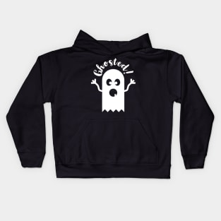 Ghosted - Funny Halloween Design Kids Hoodie